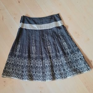 Promod Panelled Jacquard Midi Skirt EU Size 40